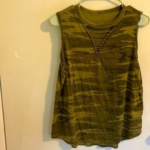 Camo style tank top